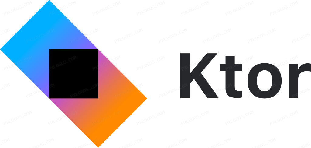 Ktor Wordmark Logo PNG with transparent background