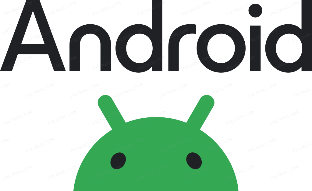 Android Vertical Logo PNG with transparent background