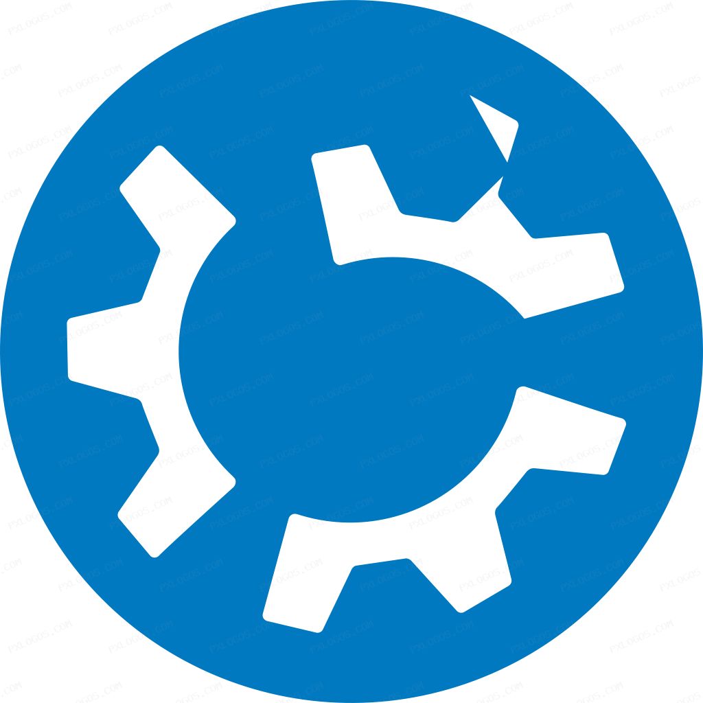 Kubuntu Linux Logo PNG with transparent background