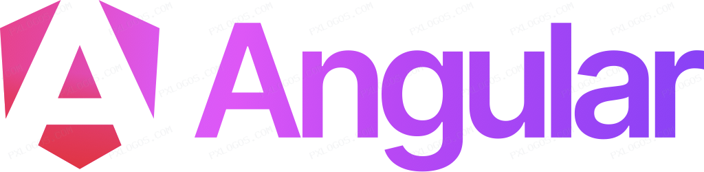 Angular Wordmark Logo PNG with transparent background