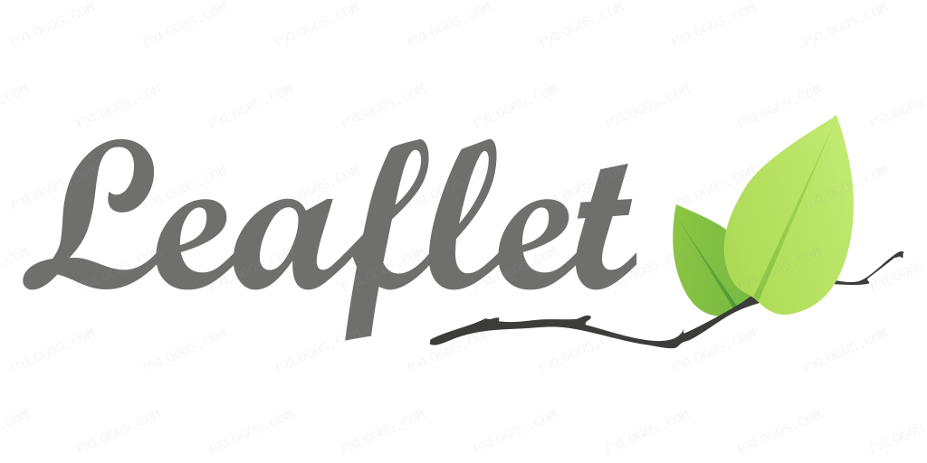 Leafletjs Wordmark Logo PNG with transparent background