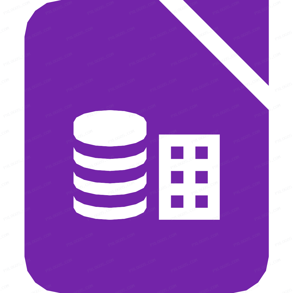 LibreOffice Base Logo PNG with transparent background
