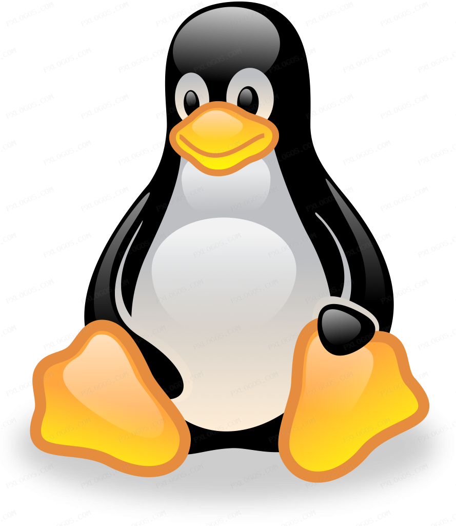 Linux Tux Logo PNG with transparent background