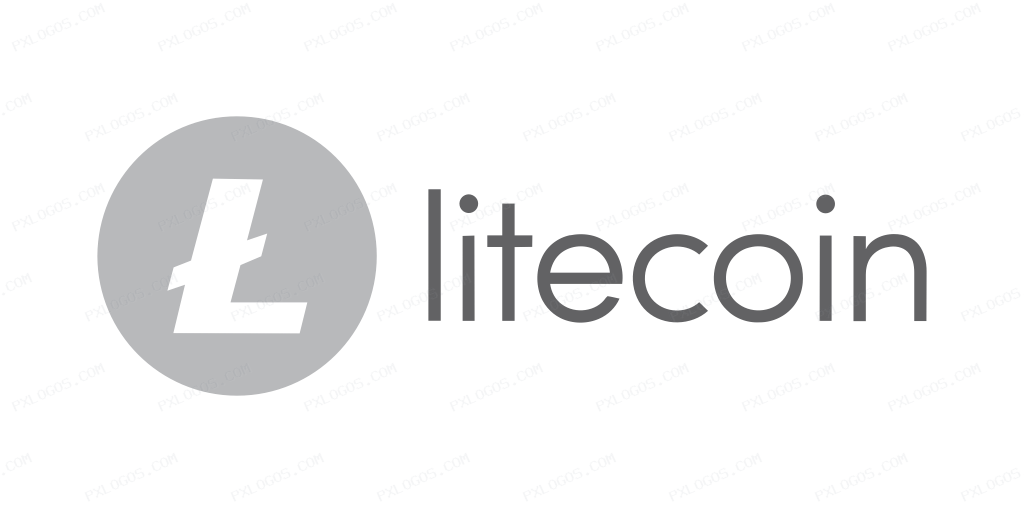Litecoin Wordmark Logo PNG with transparent background