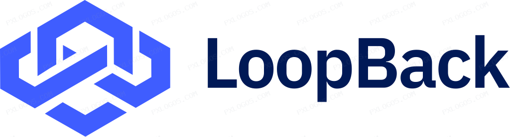 Loopback Wordmark Logo PNG with transparent background