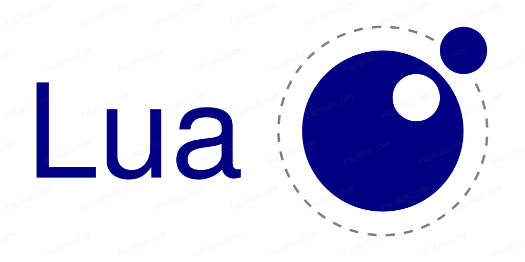 Lua Wordmark Logo PNG with transparent background