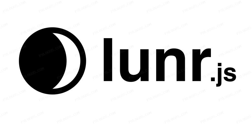 Lunrjs Wordmark Logo PNG with transparent background