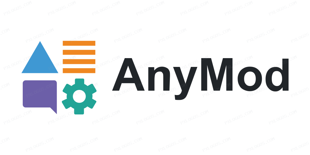 Anymod Wordmark Logo PNG with transparent background