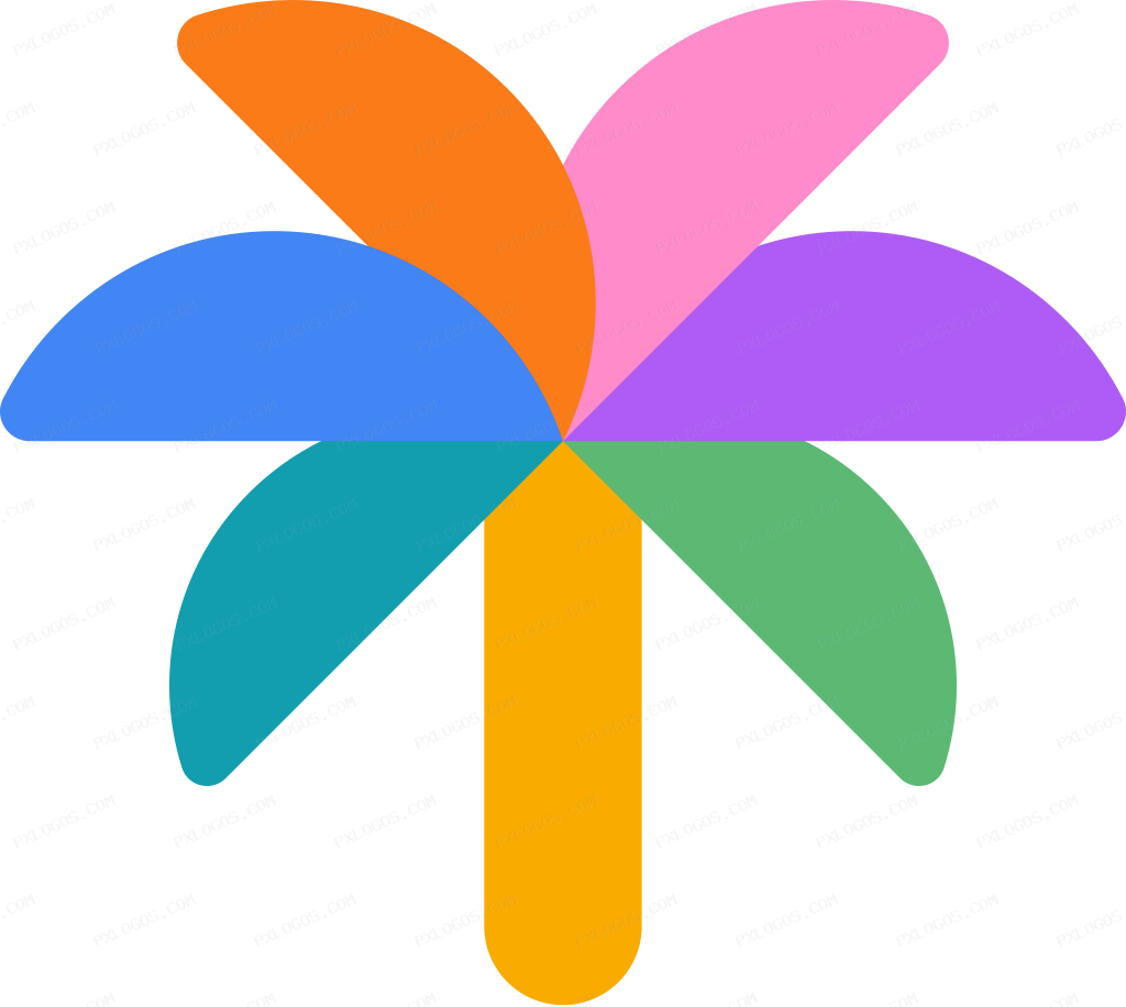 Google Palm Logo PNG with transparent background