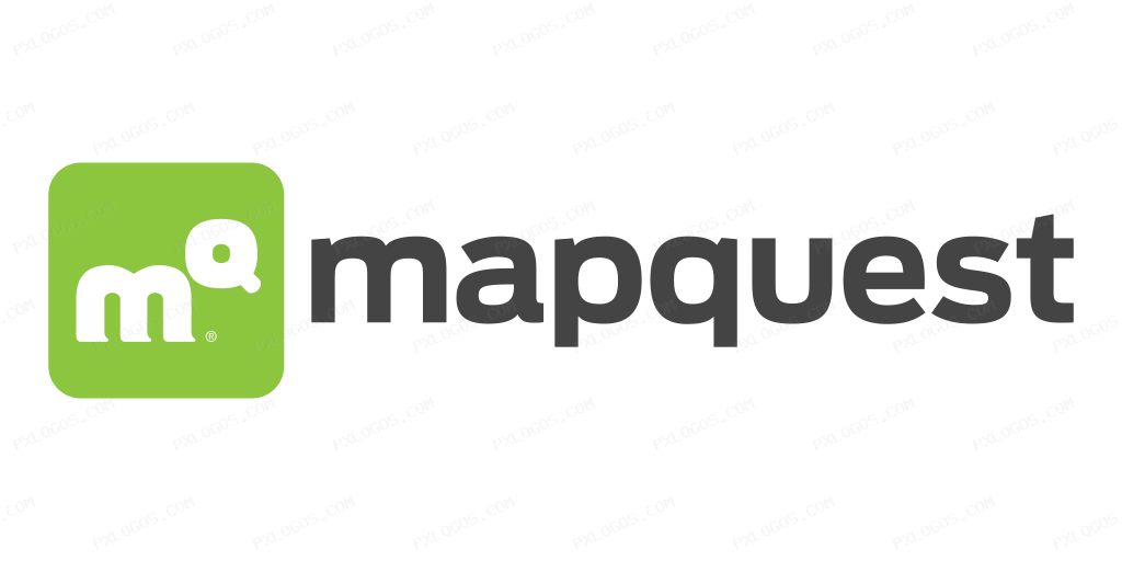 Mapquest Wordmark Logo PNG with transparent background