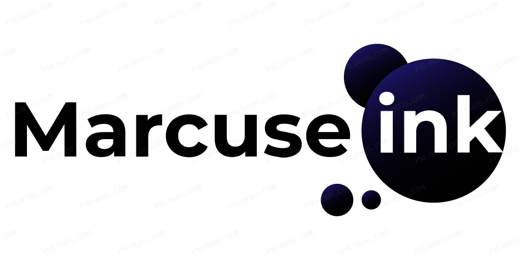Marcuse Ink Wordmark Logo PNG with transparent background