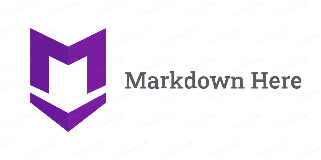 Markdown Here Wordmark Logo PNG with transparent background