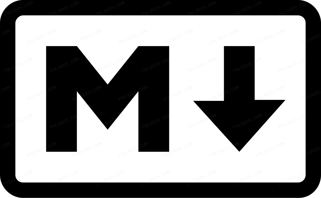 Markdown Logo PNG with transparent background
