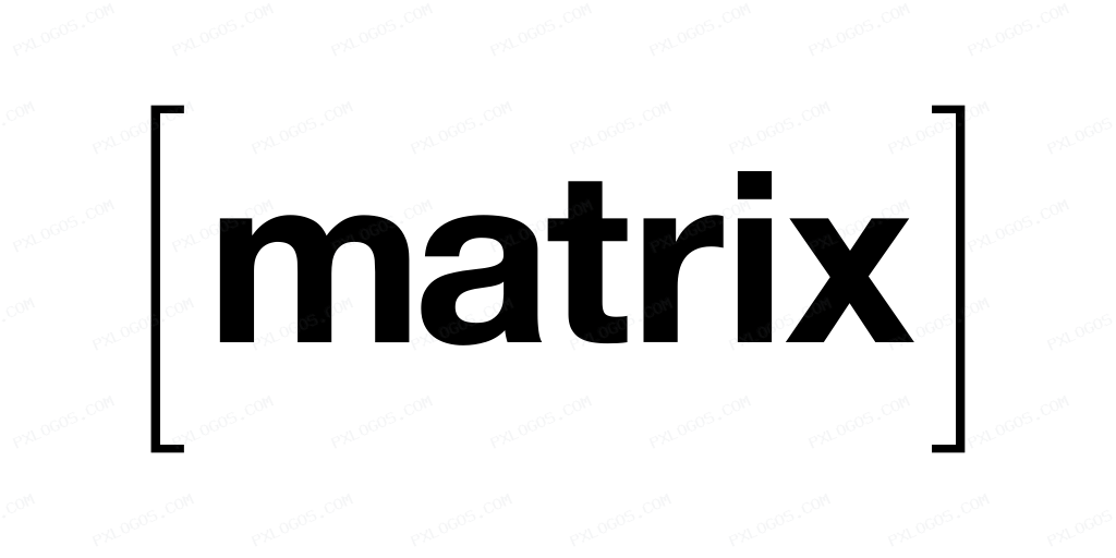 Matrix Wordmark Logo PNG with transparent background