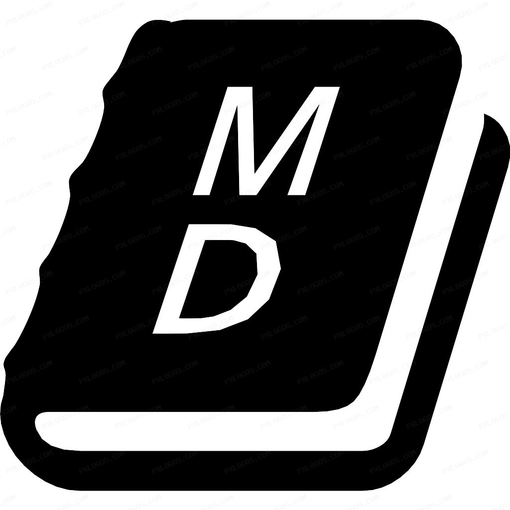 mdBook Logo PNG with transparent background