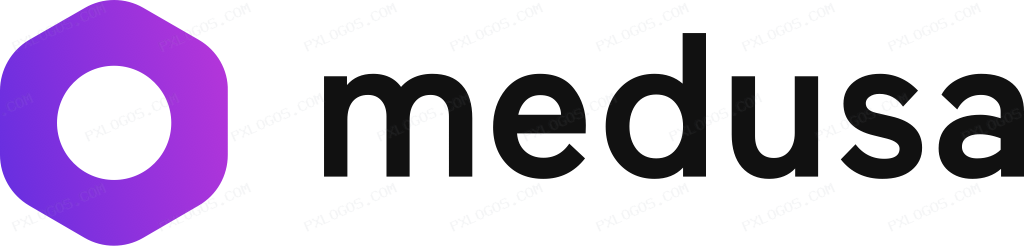 Medusa Wordmark Logo PNG with transparent background