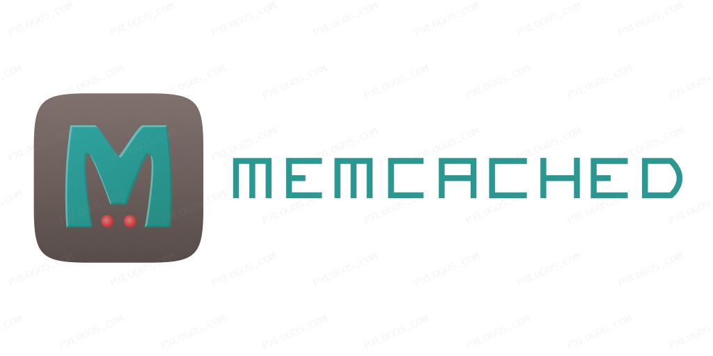 Memcached Wordmark Logo PNG with transparent background