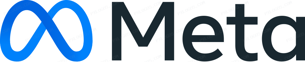 Meta Wordmark Logo PNG with transparent background