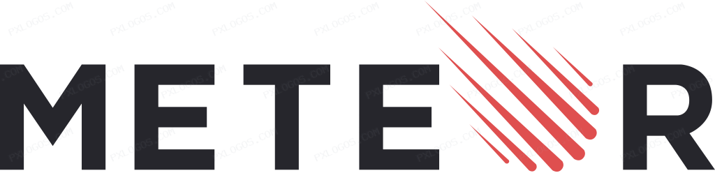 Meteor Wordmark Logo PNG with transparent background