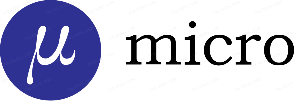 Micro Wordmark Logo PNG with transparent background