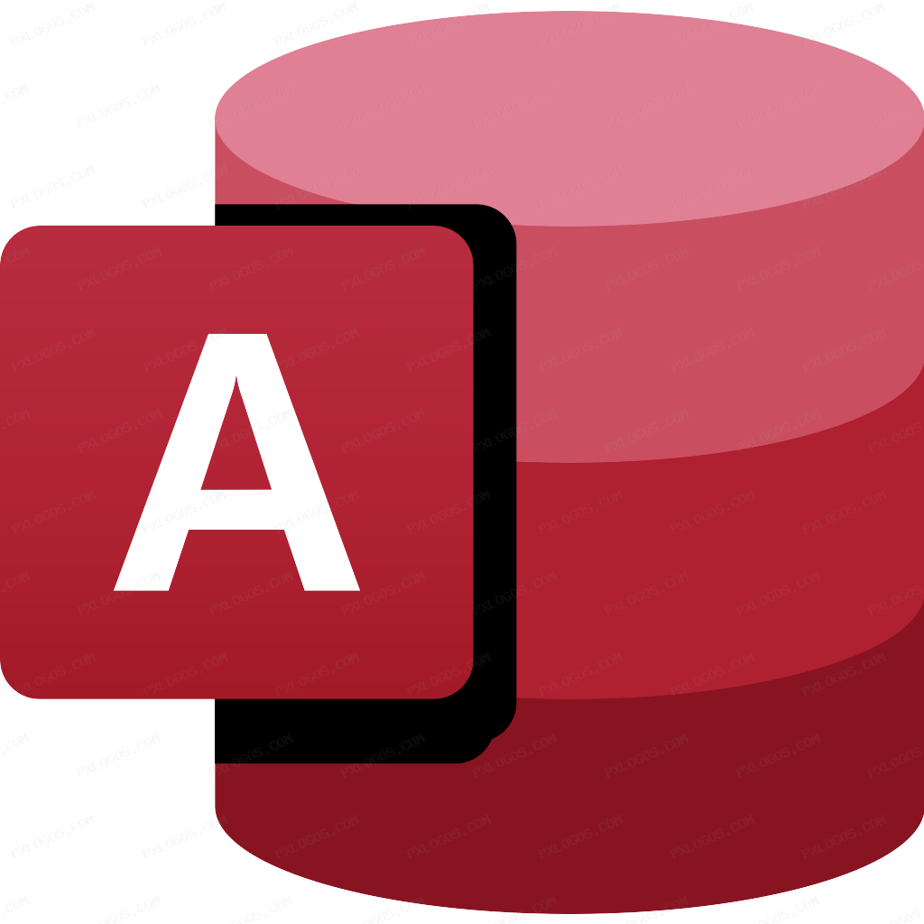 Microsoft Access 2018 Logo PNG with transparent background