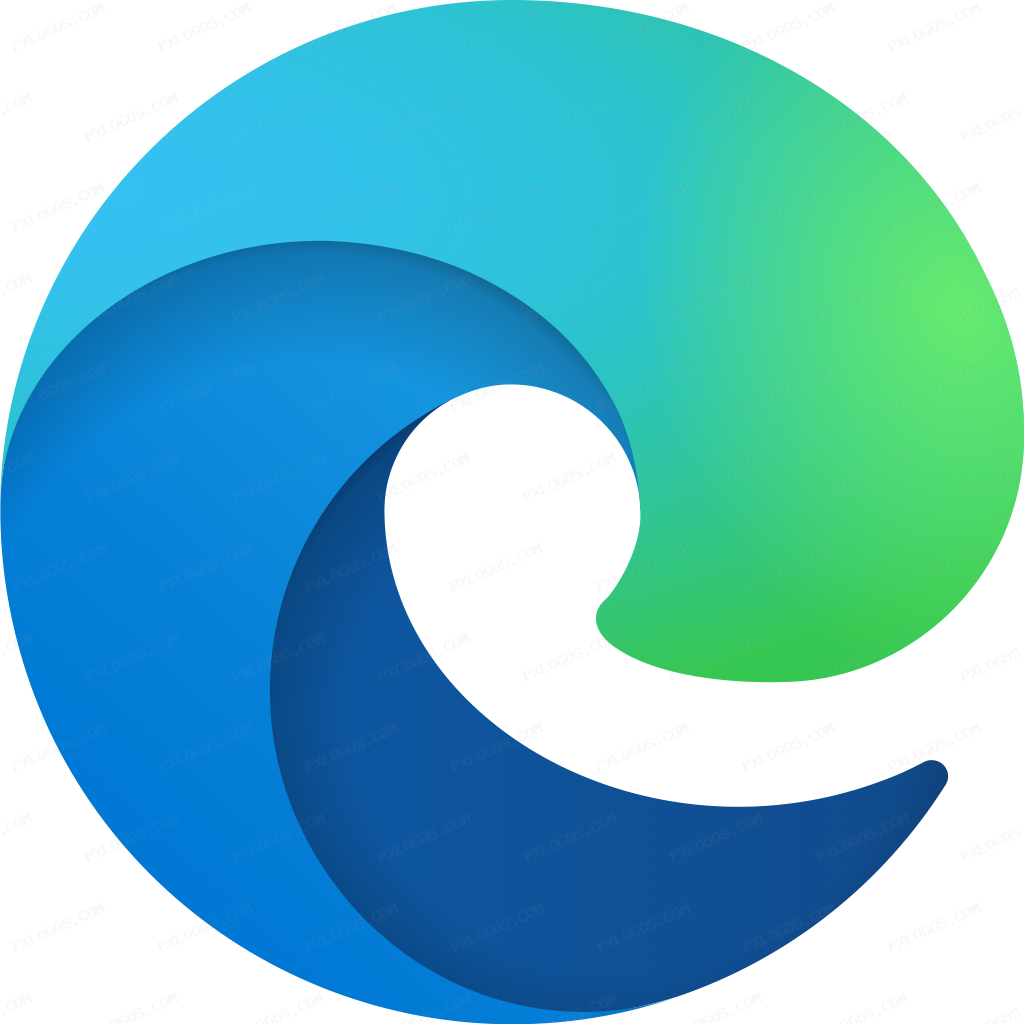 Microsoft Edge Logo PNG with transparent background