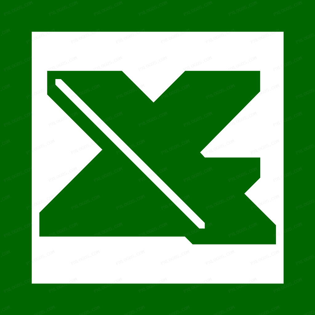 Microsoft Excel 2000 Logo PNG with transparent background