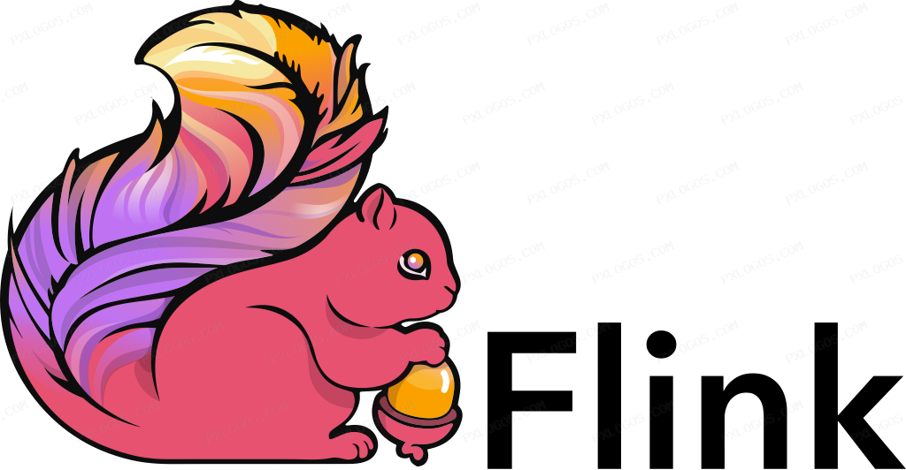 Apache Flink Wordmark Logo PNG with transparent background