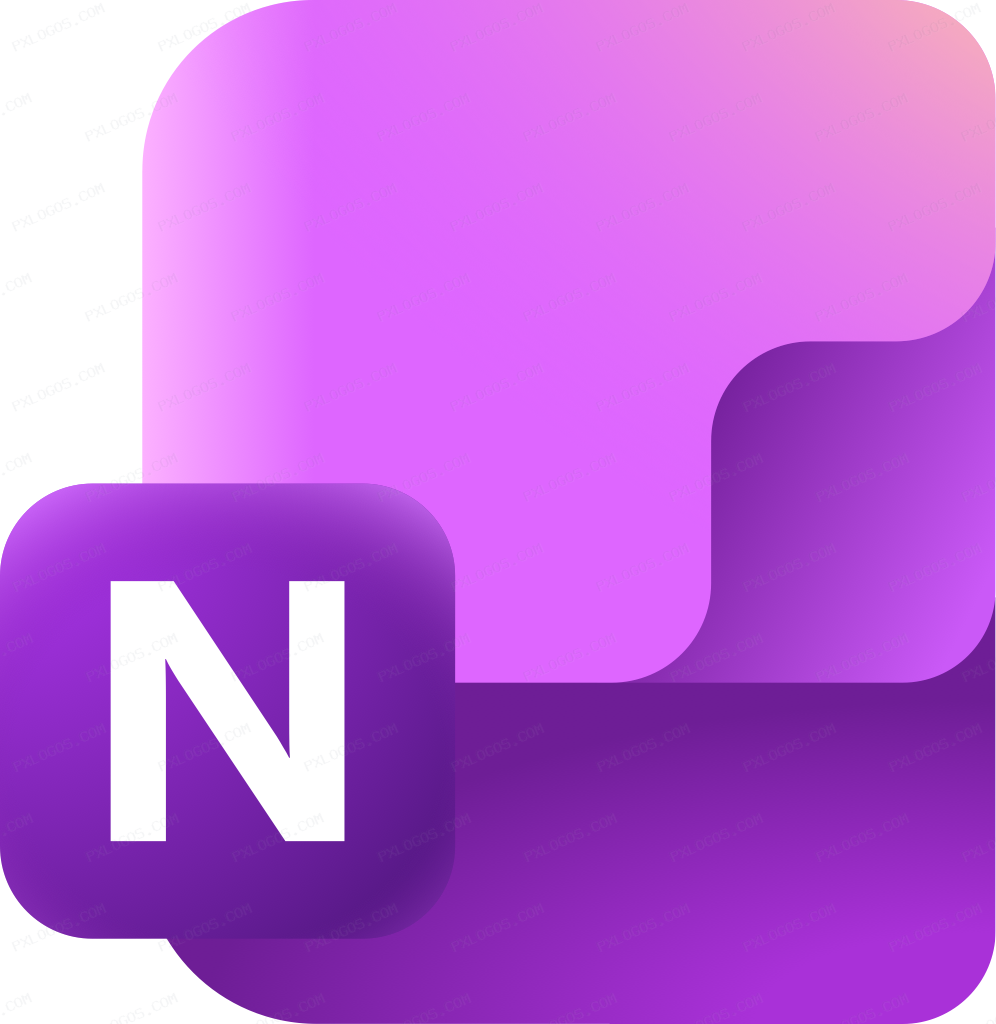 Microsoft Onenote Logo PNG with transparent background