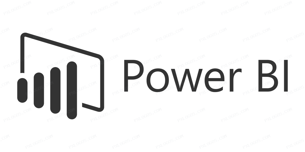 Microsoft Power Bi Wordmark Logo PNG with transparent background