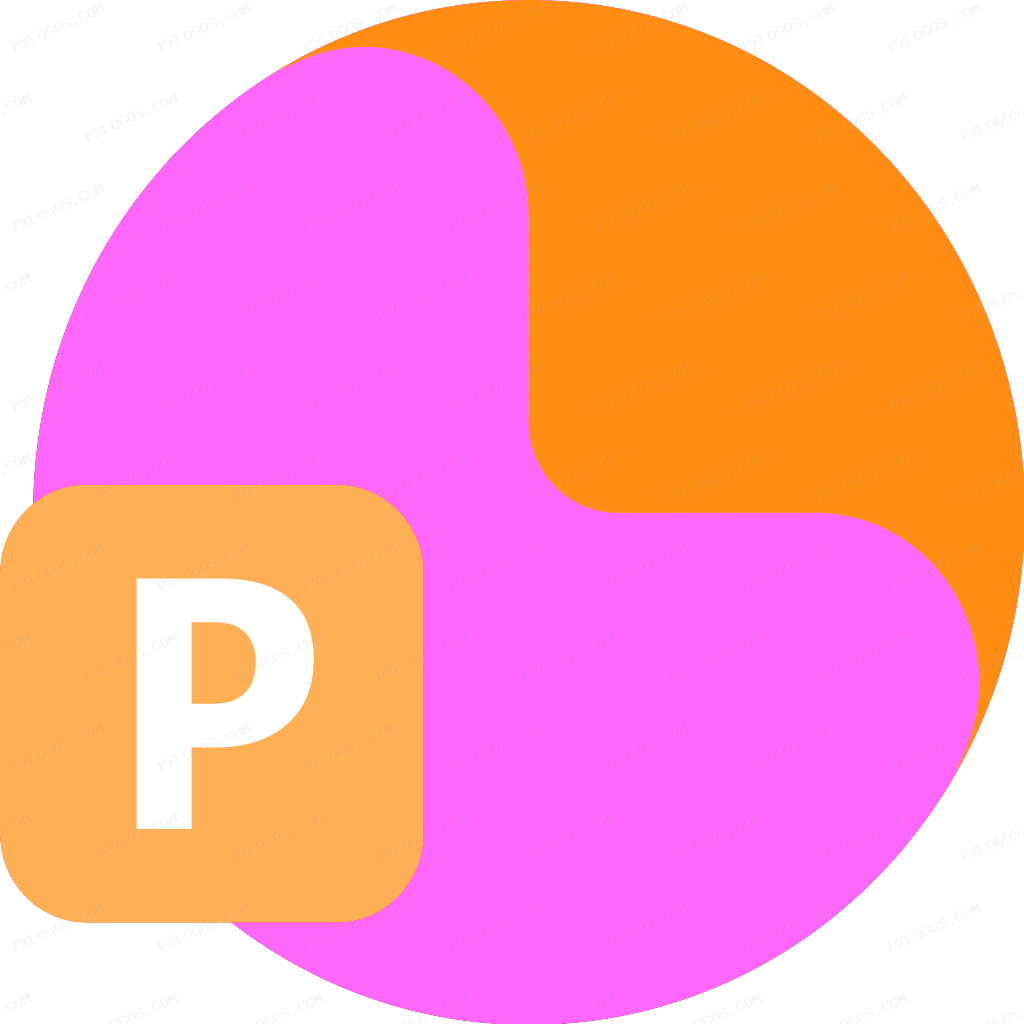 Microsoft Powerpoint Logo PNG with transparent background