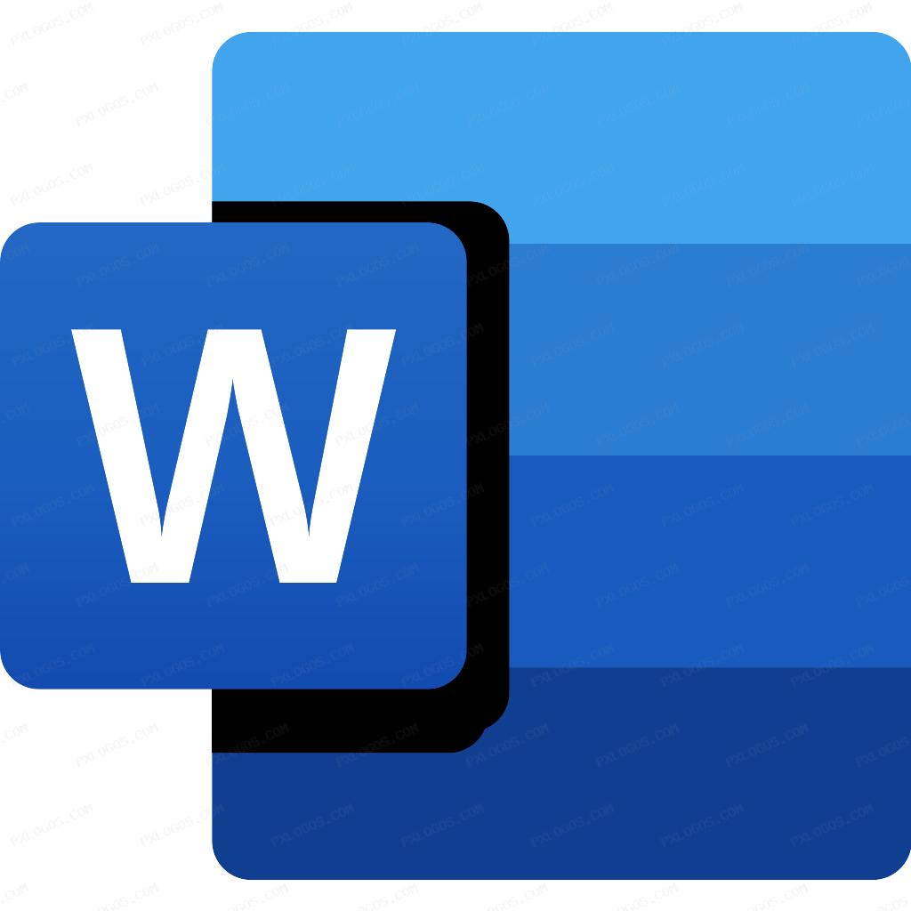 Microsoft Word 2018 Logo PNG with transparent background
