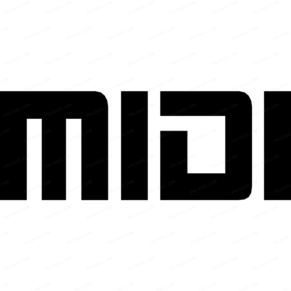 MIDI Logo PNG with transparent background