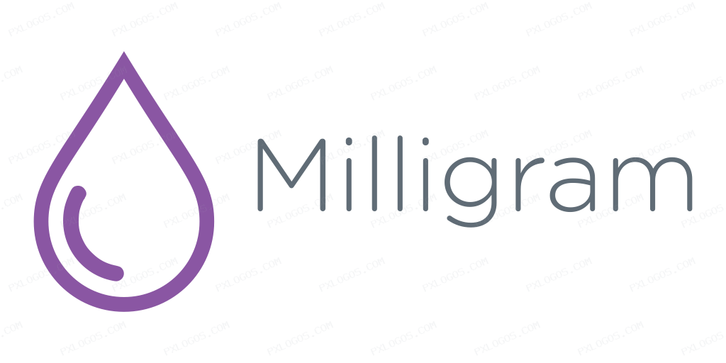 Milligramio Wordmark Logo PNG with transparent background