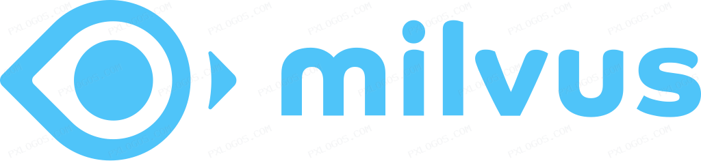Milvus Wordmark Logo PNG with transparent background