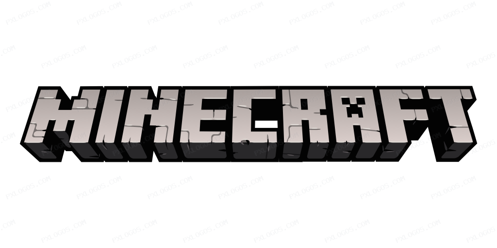 Minecraft Wordmark Logo PNG with transparent background