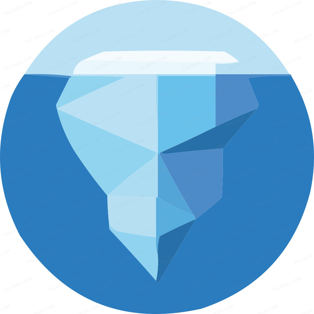Apache Iceberg Logo PNG with transparent background