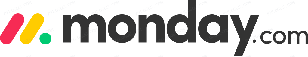 Monday Wordmark Logo PNG with transparent background