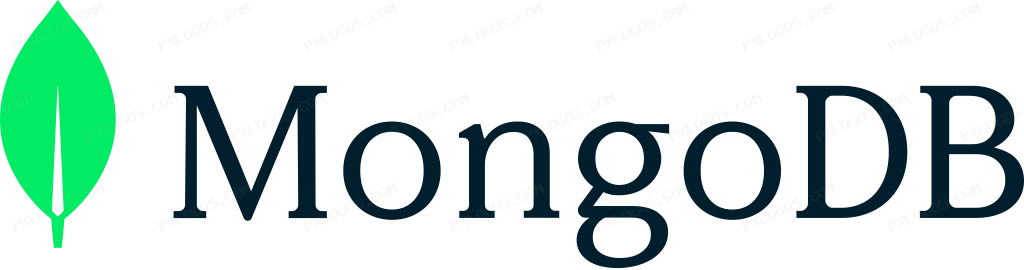 MongoDB Wordmark Logo PNG with transparent background