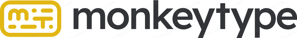 Monkeytype Wordmark Logo PNG with transparent background