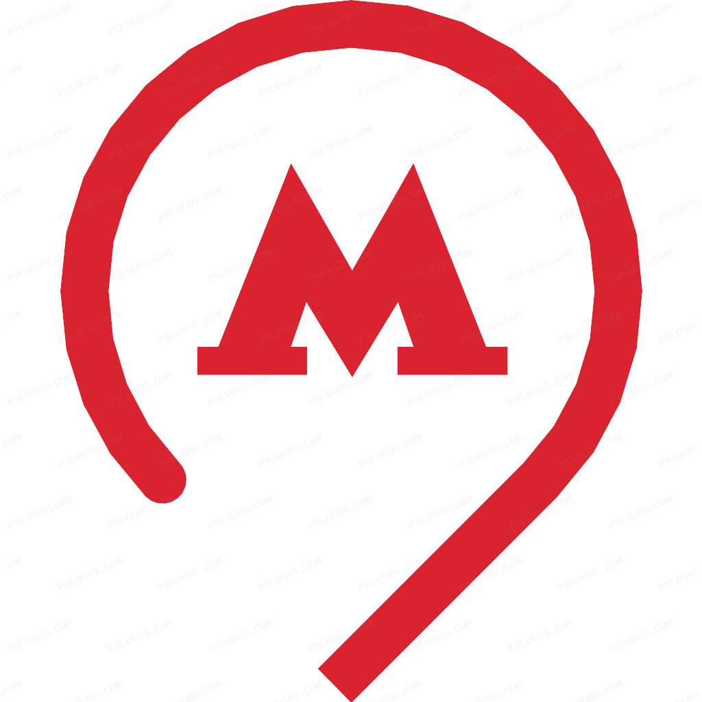 Moscow Metro Logo PNG with transparent background