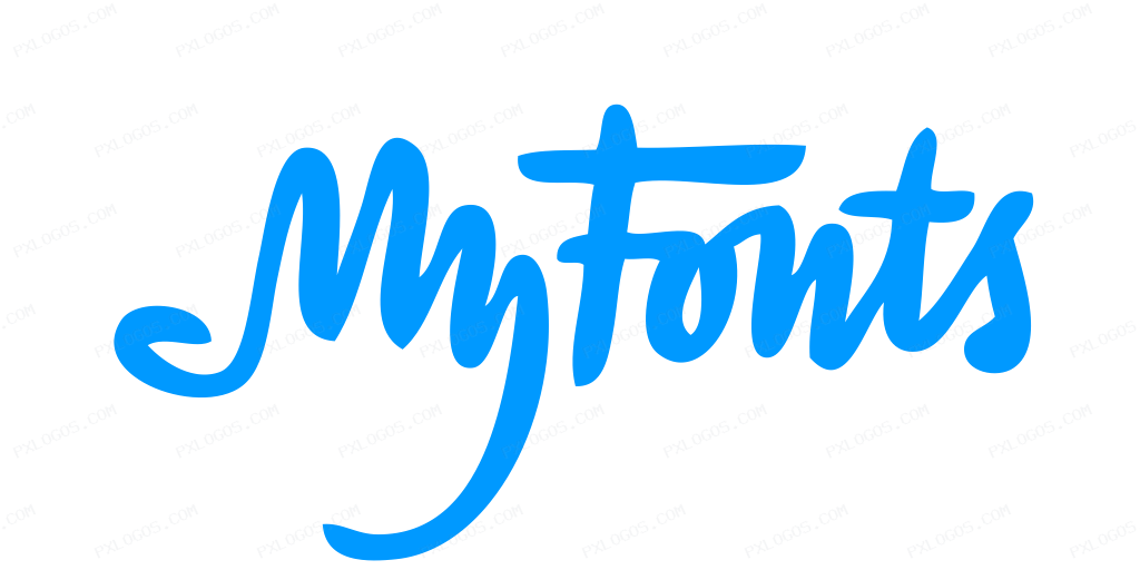 Myfonts Wordmark Logo PNG with transparent background