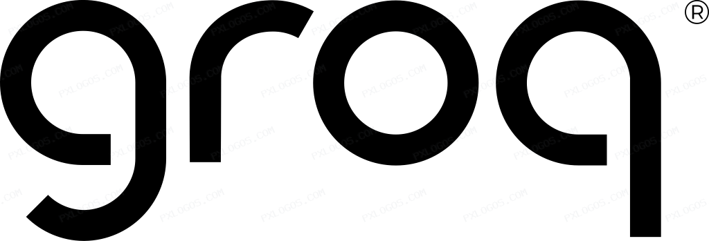 Groq Wordmark Logo PNG with transparent background