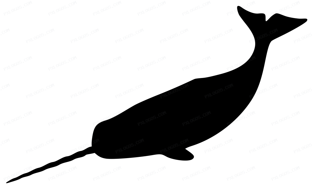 Narwhal Logo PNG with transparent background