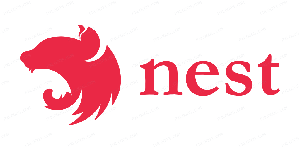 Nestjs Wordmark Logo PNG with transparent background