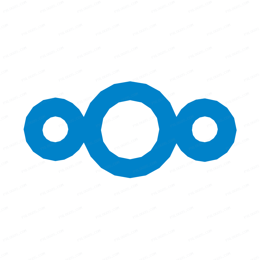 Nextcloud Blue Logo PNG with transparent background