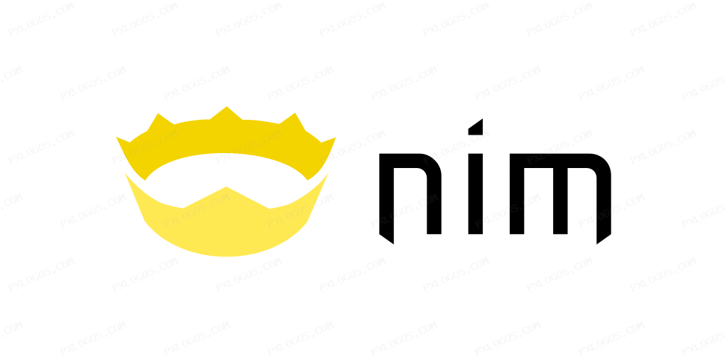 Nim Lang Wordmark Logo PNG with transparent background
