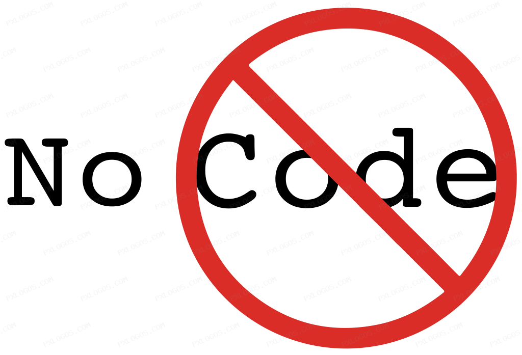 Nocode Logo PNG with transparent background