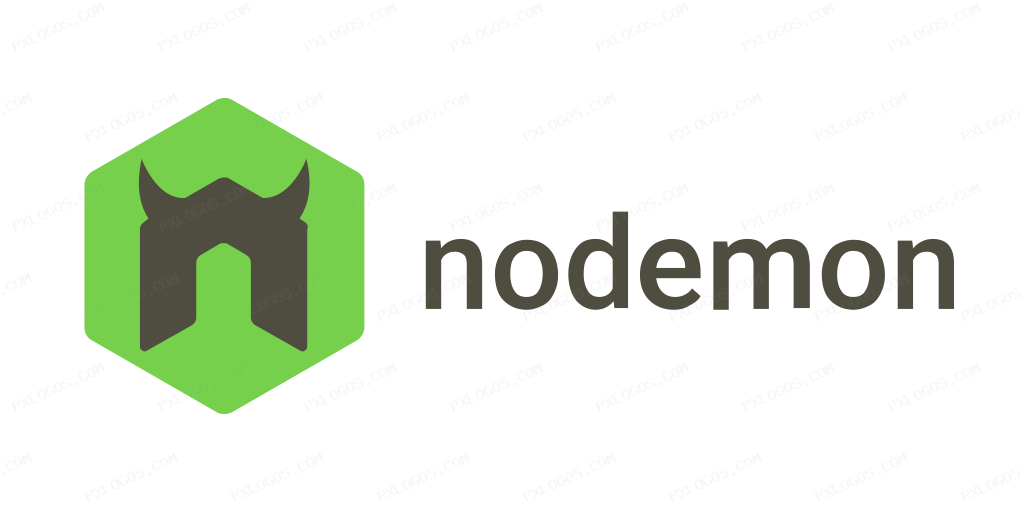 Nodemonio Wordmark Logo PNG with transparent background