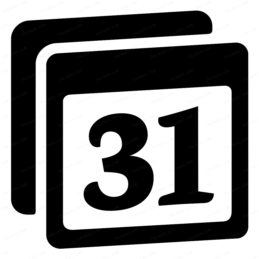 Notion Calendar Logo PNG with transparent background